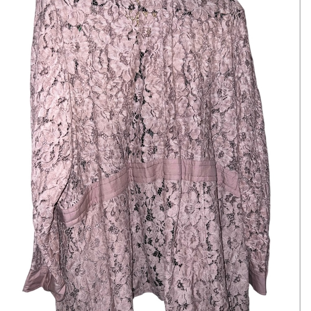 Lane Bryant Lace jacket in Soft Pink